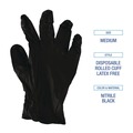 Disposable Gloves | Boardwalk 396SBXA 4.4 mil Disposable General-Purpose Powder-Free Nitrile Gloves - Small, Black (100/Box) image number 6