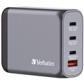 Back to School Sale | Verbatim 32202 100 Watts 4-Port GaN Wall Charger - Black/Gray image number 0