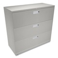 Just Launched | HON H693.L.Q Brigade 600 Series Three-Drawer 42 in. x 18 in. x 39.13 in. Lateral File - Light Gray image number 2