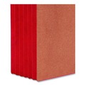 File Folders | Smead 74696 5.25 in. Expansion Redrope Drop-Front End Tab File Pockets with Fully Lined Colored Gussets - Legal, Redrope/Red (10/Box) image number 2