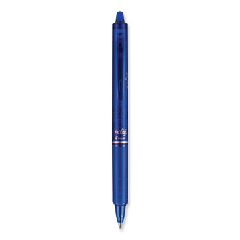 Pilot PIL11387 1 mm Bold FriXion Clicker Erasable Retractable Gel Pen - Blue Ink, Blue Barrel (1-Dozen)