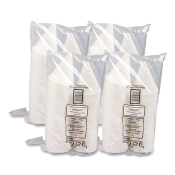 SOLO 10BFC-2050 Bare Eco-Forward 10 oz. ProPlanet Seal Treated Paper Funnel Cups - White (1000/Carton)