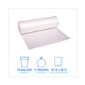  | Boardwalk V8046MNKR04 40 in. x 46 in. 45 gal. 11 mic High-Density Can Liners - Natural (250/Carton) image number 7