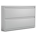 Office Filing Cabinets & Shelves | Alera 25510 42 in. x 18.63 in. x 52.5 in. 4 Legal/Letter Size Lateral File Drawers - Light Gray image number 3