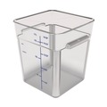 Food Trays, Containers, and Lids | Carlisle 1195207 8.75 in. x 8.75 in. x 7.31 in. 6 qt. Squares Polycarbonate Food Storage Container - Clear image number 0