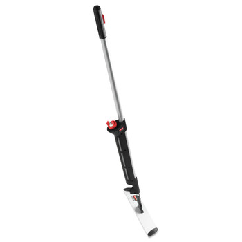 Rubbermaid Commercial HYGEN 1863884 Pulse 17 in. x 52 in. Microfiber Spray Mop System - Black