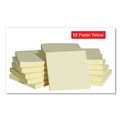 Sticky Notes & Post it | Universal UNV35668 3 in. x 3 in. Self-Stick Note Pads - Yellow (12/Pack) image number 3