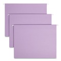 File Folders | Smead 64064 1/5 Cut Tab Letter Size Colored Hanging File Folders - Lavender (25/Box) image number 0