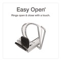 Just Launched | Cardinal 10311 Premier Easy Open 1-1/2 in. Capacity 11 in. x 8-1/2 in. 3 Ring ClearVue Locking Slant-D Ring Binder - Black image number 2
