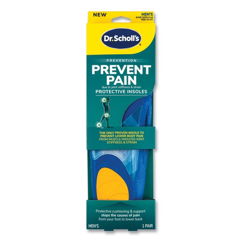 Safety & First Aid | Dr. Scholl's 90000392 Prevent Pain Protective Insoles for Men - Men's Size 8 to 14, Blue (1-Pair) image number 0