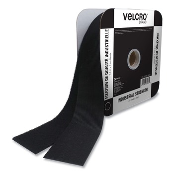  | Velcro VEL-30081-AMS 2 in. x 25 ft. Industrial Strength Heavy-Duty Fasteners - Black (1-Roll)