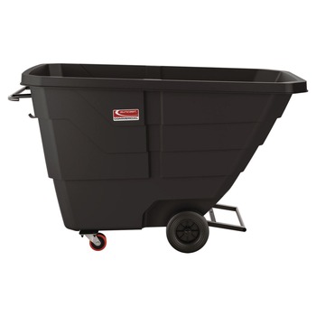  | Suncast Commercial RMTTCD1003F1 1 cu. Yd. 1,250 lbs. Capacity Light Duty Tilt Truck - Black