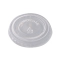 Cups and Lids | World Centric CPLCS1SN PLA Clear Cold Cup Lids Fits 1 oz Portion Cups Plastic Clear 3000/Carton image number 0