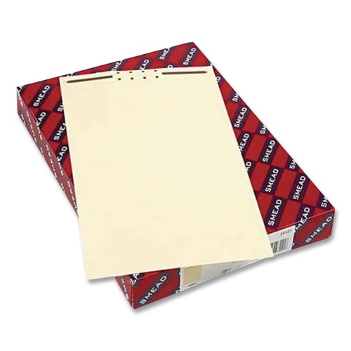 File Folders | Smead 35521 File Backs with 2 in. Capacity Prong Fasteners - Manila/Legal Size (100/Box) image number 0