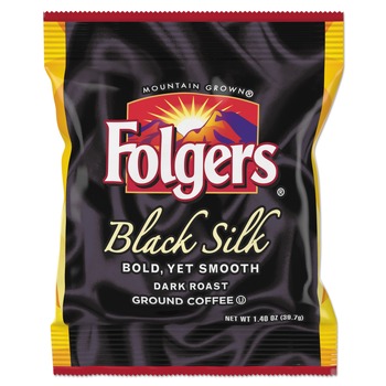 Folgers 2550000019 1.4 oz. Packet Coffee - Black Silk (42/Carton)