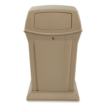 TRASH CANS | Rubbermaid Commercial FG843088BEIG Ranger 35-Gallon Fire-Safe Structural Foam Container - Beige