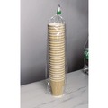 Cups and Lids | Karat C-KRC512 12 oz. Paper Ripple Hot Cups - Kraft/White (500/Carton) image number 1