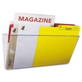 File Folders | Storex 70207U06C 16 in. x 4 in. x 7 in. Wall File - Legal Size/Clear image number 4