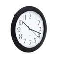 Back to School Sale | Universal UNV10451 12 in. Diameter Cordless Whisper Quiet Clock - Black image number 1