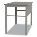 Office Desks & Workstations | Linea Italia LITUR600ASH Urban Series 47.25 in. x 23.75 in. x 29.5 in. Desk Workstation - Ash image number 4