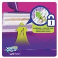 Mops | Swiffer 08443 WetJet 11.3 in. x 5.4 in. System Refill Cloths - White (24/Box) image number 3