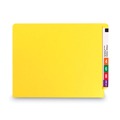 File Folders | Smead 25910 0.75 in. Expansion Shelf-Master Reinforced End Tab Colored Folders - Letter Size/Yellow (100/Box) image number 2