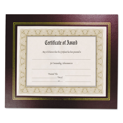 Office Decor | NuDell 21200 8.5 in. x 11 in. Leatherette Document Frame - Burgundy (2/Pack) image number 0