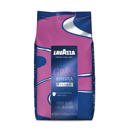Coffee | Lavazza 3454 2.2 lbs. Bag Gran Riserva Whole Bean Coffee - Dark and Bold image number 0