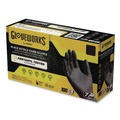 Disposable Gloves | Ammex GWBEN42100 6 mil Powder-Free Nitrile Exam Gloves - Small, Black (1000/Carton) image number 0
