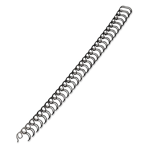 Binding Spines & Combs | Fellowes Mfg Co. 52539 0.25 in. Diameter 35 Sheet Capacity Wire Bindings - Black (25/Pack) image number 0