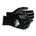 Disposable Gloves | MCR Safety 9669L Economy PU Coated Work Gloves - Large Black (1-Dozen) image number 1