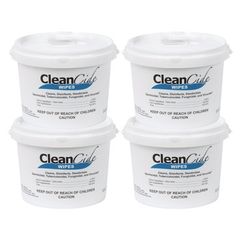 HAND WIPES | Wexford Labs 3130B400DCT 1-Ply 8 x 5.5 CleanCide Disinfecting Wipes - Fresh Scent/White (4/Carton)