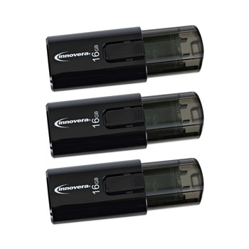OFFICE ELECTRONICS AND BATTERIES | Innovera 82316 16 GB USB 3.0 Flash Drive (3/Pack)