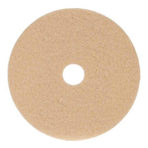 Just Launched | Boardwalk BWK4019ULT 19 in. Diameter Burnishing Floor Pads - Tan (5/Carton) image number 0