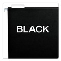 File Folders | Pendaflex 81605 1/5-Cut Tabs Letter Size Colored Hanging Folders - Black (25/Box) image number 2