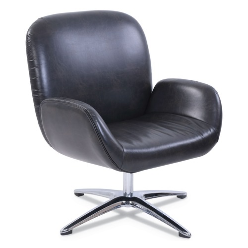 Office Chairs | SertaPedic 49688 Tavern Collection 1.25 in. x 29.25 in. x 37.25 in. Lounge Chair - Distressed Brown/Silver image number 0