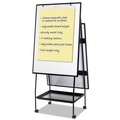 White Boards | MasterVision EA49125016 29-1/2 in. x 74.88 White Surface Black Metal Frame Creation Station Dry Erase Board image number 8