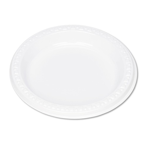 Bowls and Plates | Tablemate 6644WH 6 in. Diameter Plastic Dinnerware Plates - White (125/Pack) image number 0