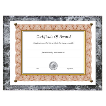  | NuDell 18815M Award-A-Plaque 10-1/2 in. x 13 in. Acrylic/Plastic Document Holder - Black