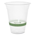 Cups and Lids | Vegware R360Y-G 12 oz. 96-Series Compostable Cold Cup - Clear/Green (1000/Carton) image number 0