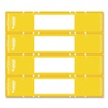 File Folders | Tabbies 68801 9.63 in. x 2 in. File Pocket Handles - Yellow/White (48/Pack) image number 1