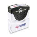 Stamps & Stamp Supplies | ACCUSTAMP2 035606 1.63 in. x 0.5 in. SCANNED Pre-Inked Shutter Stamp - Red/Blue image number 0