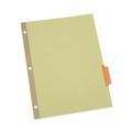 Dividers & Tabs | Universal UNV20860 Deluxe Extended Insertable Tab Indexes with 5 Assorted Tabs - Buff (24/Box) image number 0