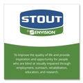 Just Launched | Stout by Envision T2424B10 24 in. x 24 in. 1 mil. 10 Gallon Total Recycled Content Plastic Trash Bags - Brown/ Black (250/Carton) image number 7