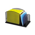 Just Launched | Safco 3259BL Onyx Mesh Desktop Hanging File With Two Upright Sections - Letter, Black image number 2