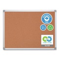 Office Presentation Supplies | MasterVision CA051790 Earth 48 in. x 36 in. Cork Board - Tan Surface/Satin Aluminum Frame image number 2