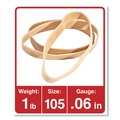 Rubber Bands | Universal UNV01105 0.06 in. Gauge Size 105 Rubber Bands - Beige (55/Pack) image number 2