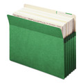 File Folders | Smead 73236 5.25 in. Expansion Colored File Pockets - Letter Size/Green image number 2