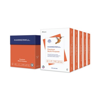 COPY AND PRINTER PAPER | Hammermill 10581-0 97 Bright 24 lbs. 8.5 in. x 11 in. Premium Multipurpose Print Paper - White (5 Reams/Carton)