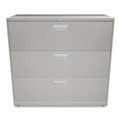 Just Launched | HON H693.L.Q Brigade 600 Series Three-Drawer 42 in. x 18 in. x 39.13 in. Lateral File - Light Gray image number 1